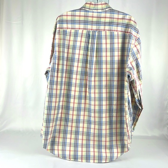 Nautica Long Sleeve Light-Weight Plaid Shirt Men’s Size Large - Multi-Color - Picture 3 of 11